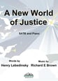 A New World of Justice SATB choral sheet music cover